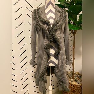 Alfani Grey Sweater Cardigan